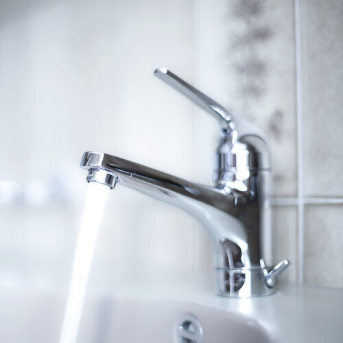 chrome faucet