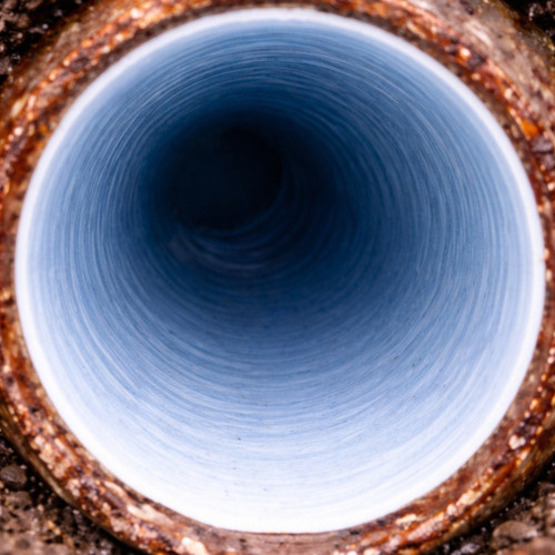 epoxy liner inside a pipe
